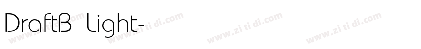 DraftB Light字体转换